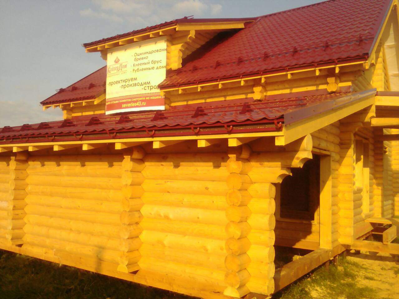 Фотография - Строительство домов из оцилиндрованного бревна в Казани