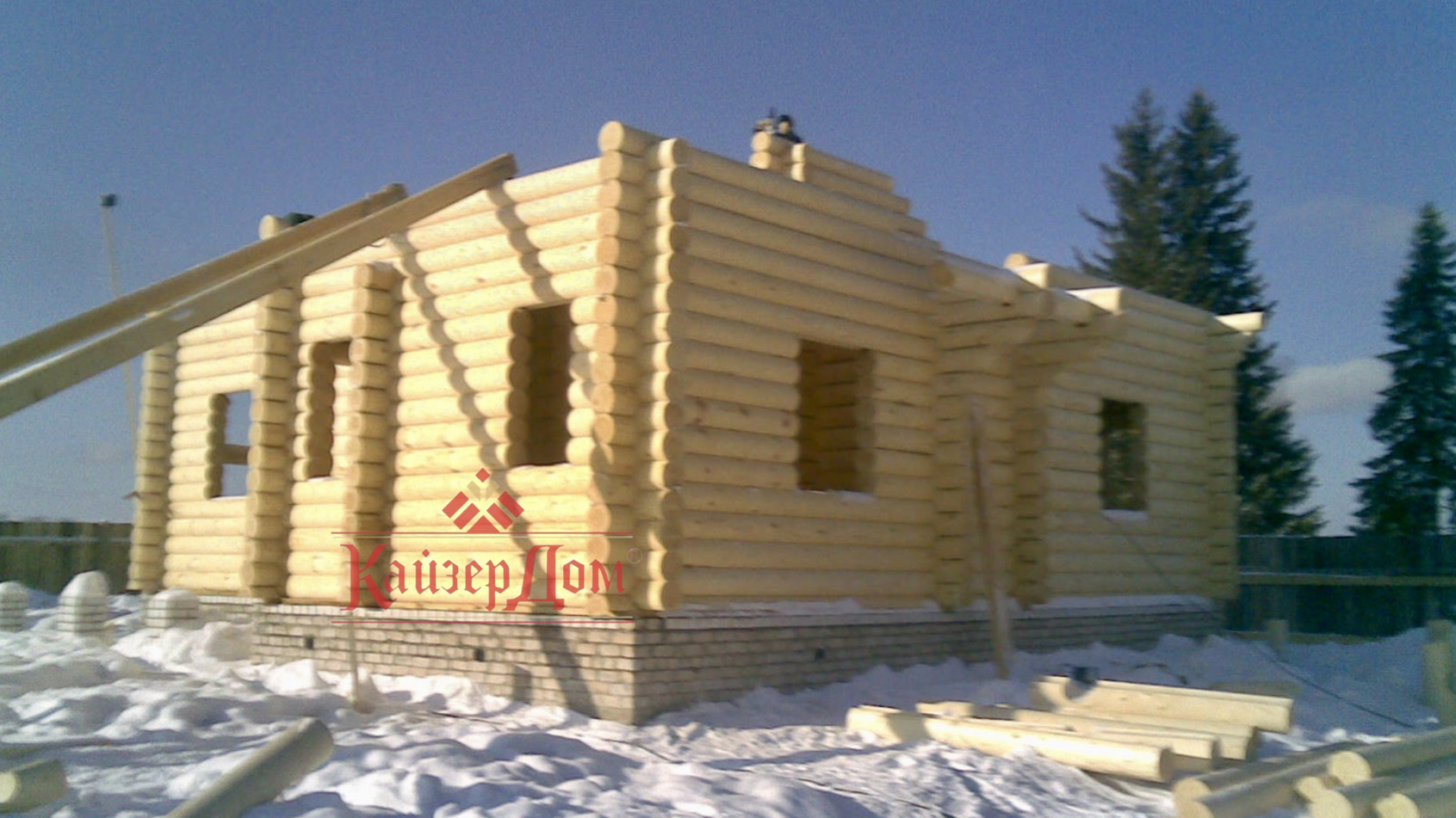 Фотография - Дом с сауной из бревна S- 183 м2  построено в г.Киров. 183 м²