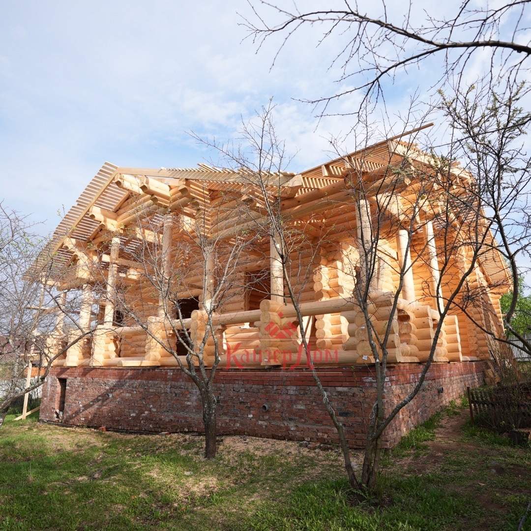 Фотография - Строительство домов из оцилиндрованного бревна в Ижевске